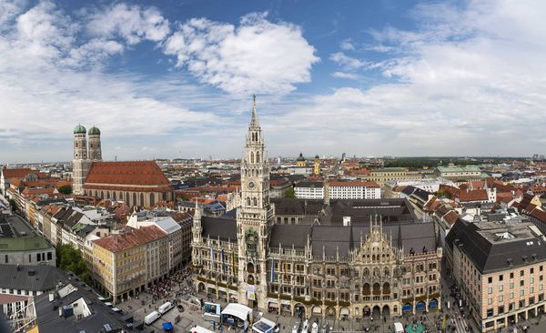 Aufnahme des Marienplatz in München
